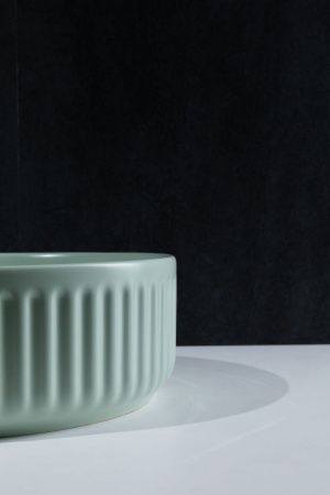 Раковина керамическая Allen Brau Fantasy 4.11032.MT 40х40 накладная цвет зеленый без отверстий под смеситель