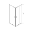 Душевой уголок Vincea Alpha VSS-3AL100CLB 100х100 стекло прозрачное профиль черный без поддона