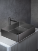 Раковина из нержавеющей стали AltroBagno Accordo AltroBagnoAccordo001010MtGr 50х40 накладная цвет оружейная сталь
