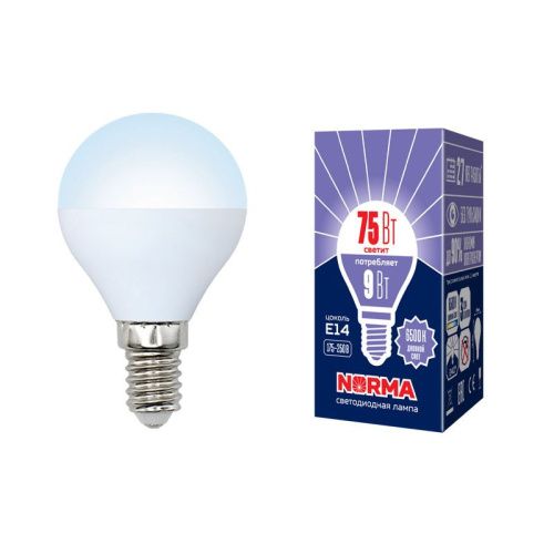 Лампа светодиодная Volpe LED-G45 LED-G45-9W/DW/E14/FR/NR картон - фото 2