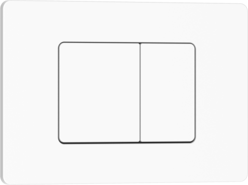 Клавиша смыва механическая Iberica Blanca INOX-C IB.B011.001.000 цвет белый - фото 2