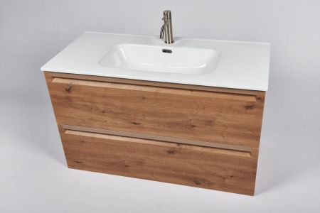 Тумба с раковиной Inda Piccadilly INDA Piccadilly 100RC Kona 100х50 подвесная цвет коричневый