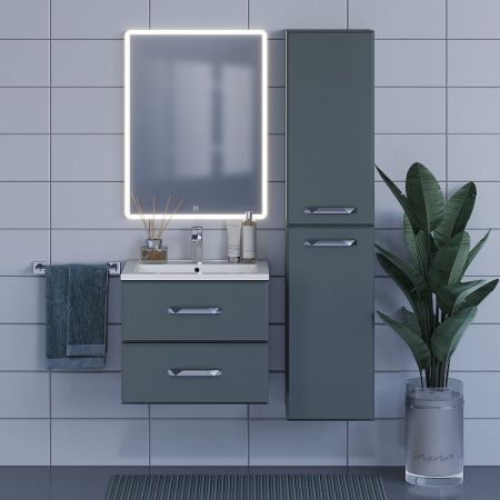 Тумба под раковину Uperwood Foster 291020520 60х40 подвесная цвет серый