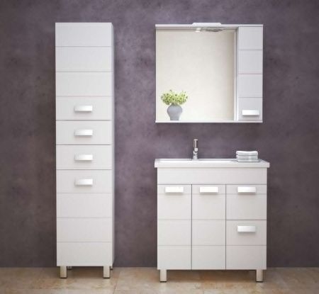 Тумба под раковину Corozo Денвер SD-00000531 80х40 напольная цвет белый