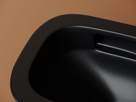 Унитаз подвесной Ceramica Nova UNION CN4009TMB черный с сиденьем микролифт безободковый смыв торнадо