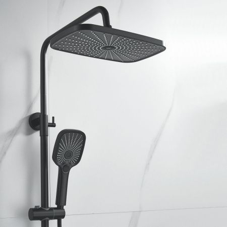 Душевая стойка Shevanik S6236H настенная цвет черный