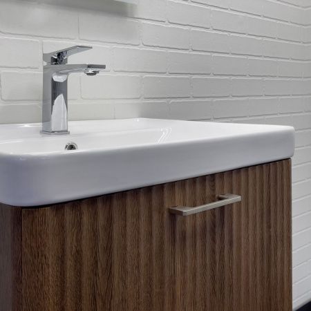 Тумба с раковиной Comforty Ангара 00-00021035CF 60х50 подвесная цвет коричневый