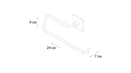 Держатель бумажных полотенец Fixsen Square FX-93110C