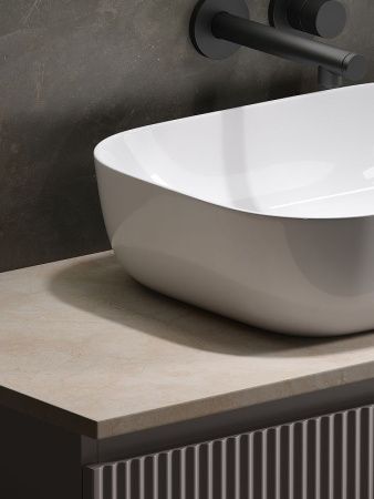 Тумба под раковину Sancos SNOB R SNR100SM 100х40 подвесная цвет бежевый