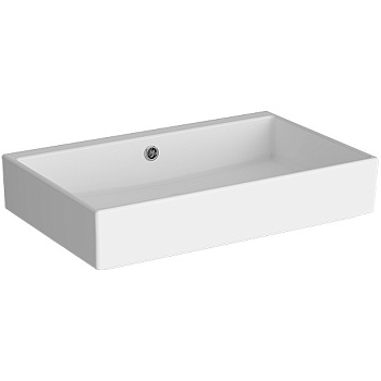 Раковина из сантехнического фарфора Vitra ArchiPlan 7404B003-0012 60х38 накладная цвет белый без отверстий под смеситель