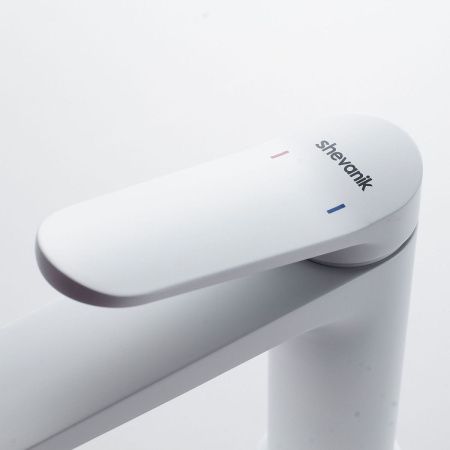 Смеситель Shevanik S43C S4301C на раковину белый