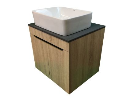 Тумба с раковиной Sintesi STL.W7023_SIN-LVB-APP-401 60х60 подвесная цвет коричневый