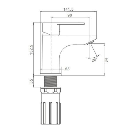Смеситель ProHanss P64.10 на раковину хром