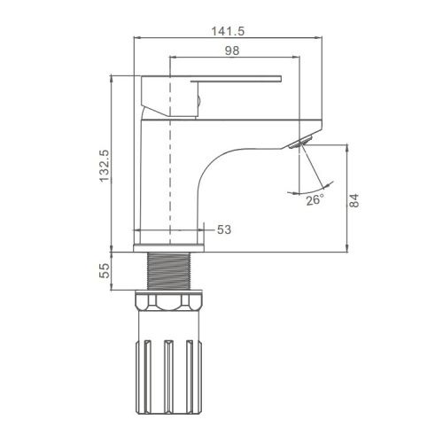 Смеситель ProHanss P64.10 на раковину хром - фото 3