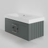 Тумба с раковиной La Fenice CUBO NFNC-01-CUB-G-90-1-90L 90х50 подвесная цвет серый