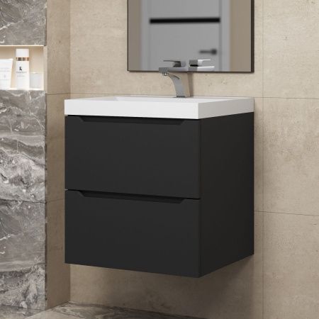 Тумба под раковину Uperwood Tanos 2191020001 50х50 подвесная цвет черный