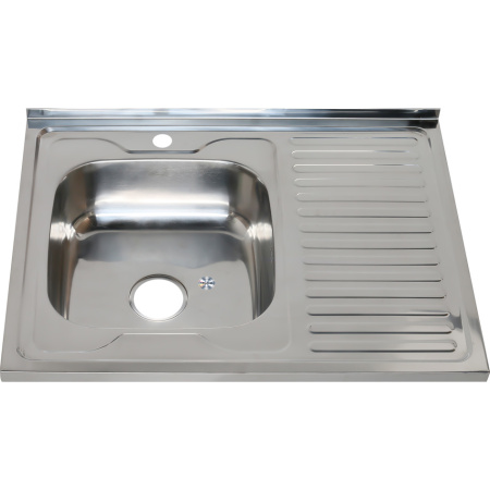 Кухонная мойка Melana 016 t L (*10) 80х60 цвет хром