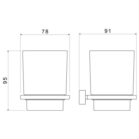 Стакан для зубных щеток Timo Torne 43033/03