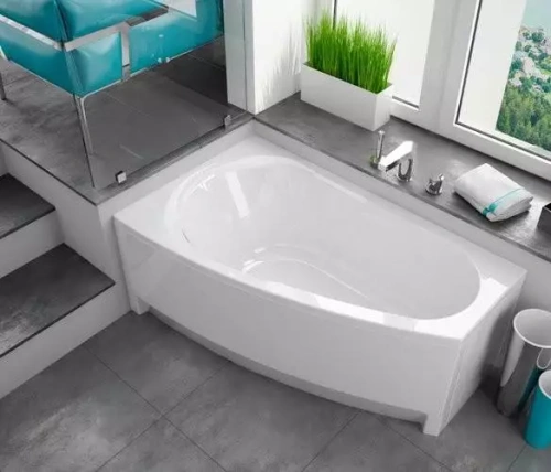 Ванна акриловая Alba Spa BALINE ВАС013000Л100 150х90 пристенная асимметричная - фото 3