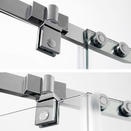 Душевой уголок Wasserkraft Leine 35P 35P11 90х90 стекло прозрачное профиль хром без поддона