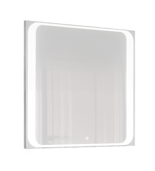 Зеркало в ванную Jorno MODUL Mоl.02.77/W 87х87 цвет белый