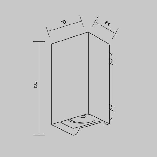 Бра Maytoni Outdoor Shell O570WL-L10B3K - фото 2