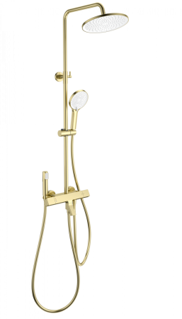 Душевая стойка Wonzon & Woghand The one WW-B3094-BG настенная цвет золото с термостатом