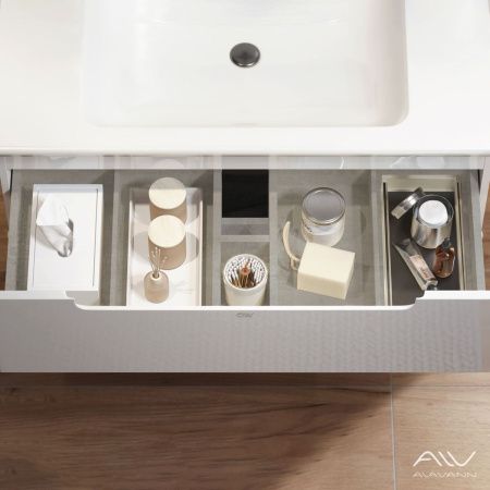 Тумба с раковиной Alavann Berta ALV0968000 110х50 подвесная цвет белый