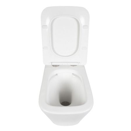 Унитаз напольный с бачком Bond Cube F04-00 белый с сиденьем безободковый душевой смыв