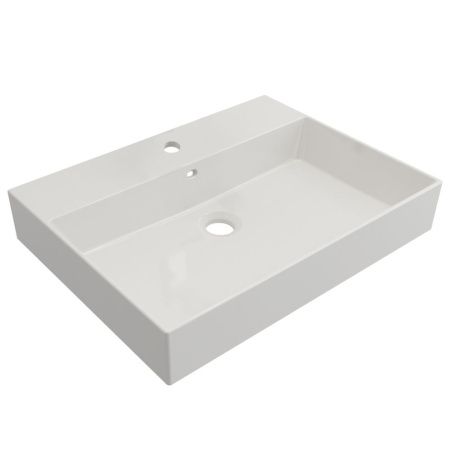 Раковина керамическая Cezares MOLVENO 46 CZR-MIL-60-LVB 60х50 подвесная цвет белый 1 отверстие под смеситель