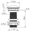 Донный клапан Santek Aqua 1WH501800 белый
