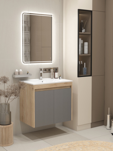 Тумба с раковиной Teymi Netta F15934 70х46х62 подвесная - фото 3