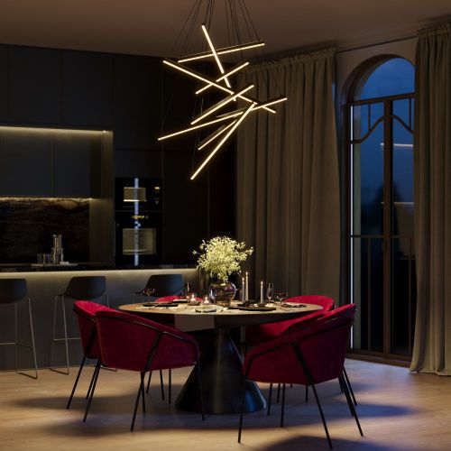 Светильник подвесной Maytoni Line Modern MOD016PL-L96BK - фото 2