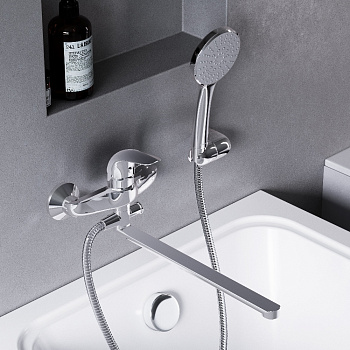 Смеситель для ванны и душа Damixa Eclipse 319500001 настенный хром