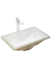 Раковина из сантехнического фаянса WeltWasser WW SK 10000003895 50х30 подвесная цвет белый без отверстий под смеситель