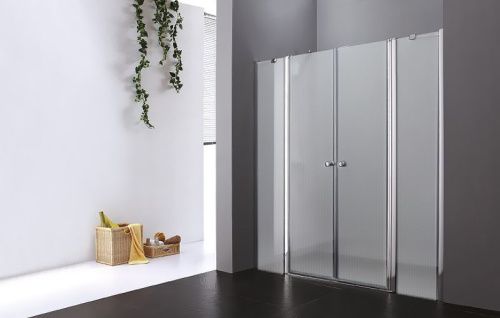 Душевая дверь Cezares ELENA ELENA-W-B-22-240-P-Cr 240х195 стекло рифленое профиль хром - фото 2