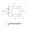 Унитаз напольный с бачком BelBagno LUCE BB2197CP-TOR/SC/BB2197T белый с сиденьем микролифт безободковый смыв торнадо