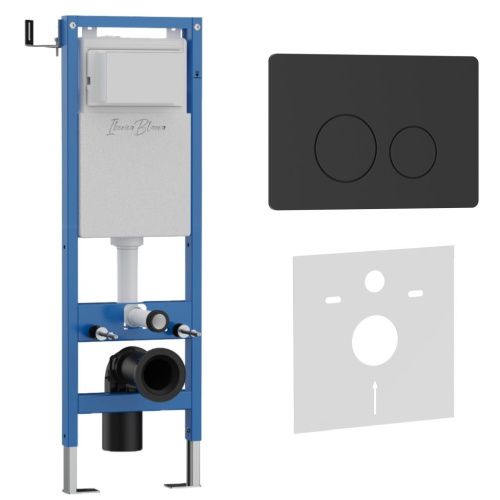 Комплект сантехническая инсталляция с клавишей смыва Iberica Blanca INOX-O IB.001M.812 - фото 2