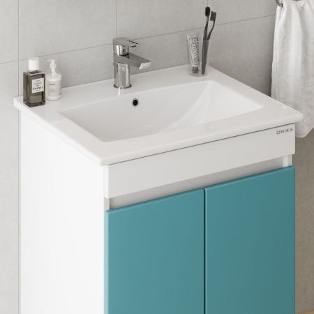 Тумба под раковину Onika Марви 106152 60х50 напольная цвет белый