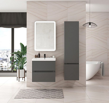 Шкаф-пенал Art&Max TECHNO AM-Techno-1600-AC-SO-ZB815-R 40х30х160 подвесной цвет смоки софт