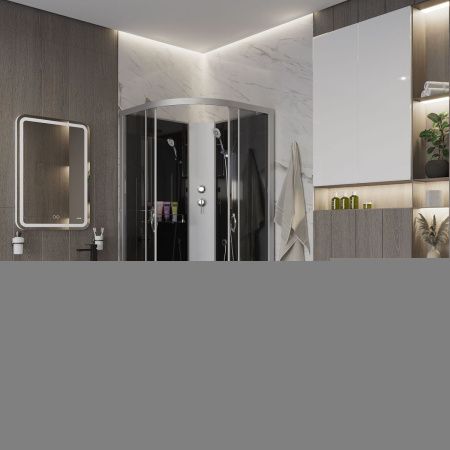 Душевая кабина Niagara Classic 35031434BK 80х80 четверть круга без крыши ориентация универсальная