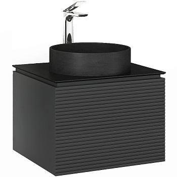 Тумба под раковину Jorno STONE Stn.01.60/P/A/JR 53х42х59 подвесная цвет антрацит