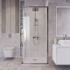 Душевой уголок Grossman Cosmo 300.K33.02.8080.10.00 80х80 стекло прозрачное профиль хром без поддона