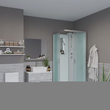 Душевая кабина Niagara Classic 11011423BKT 90х90 квадратная без крыши ориентация универсальная