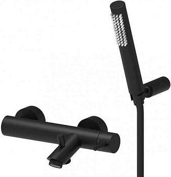 Смеситель для ванны с душем Paffoni Light LIG023NO настенный черный