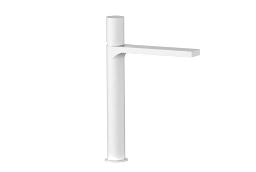 Смеситель AQG Tube 01TUB120BL на столешницу белый матовый