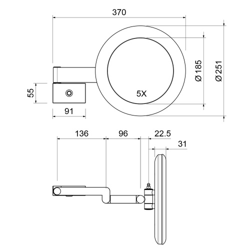 Зеркало Timo Saona 13374/16 - фото 2