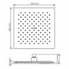 Верхний душ Wasserkraft Abens 2000 A255 черный