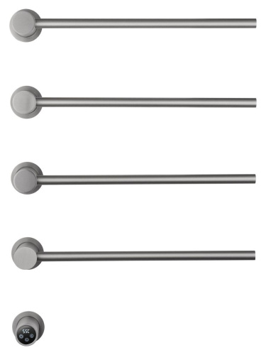 Полотенцесушитель электрический Wonzon & Woghand Hamburg WW-AL314-BR 45х65 никель - фото 2