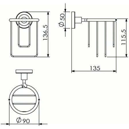 Держатель освежителя воздуха Langberger BURANO 11074A